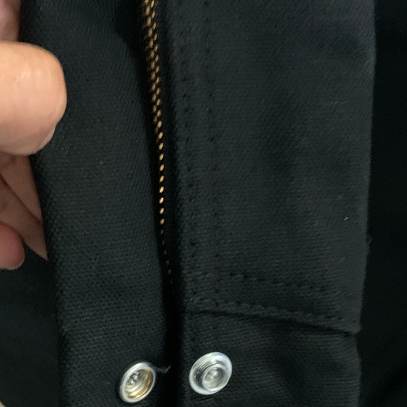 Carhartt Duck Zip to Thigh Quilt Line BibOveralls - Picture 8 of 8